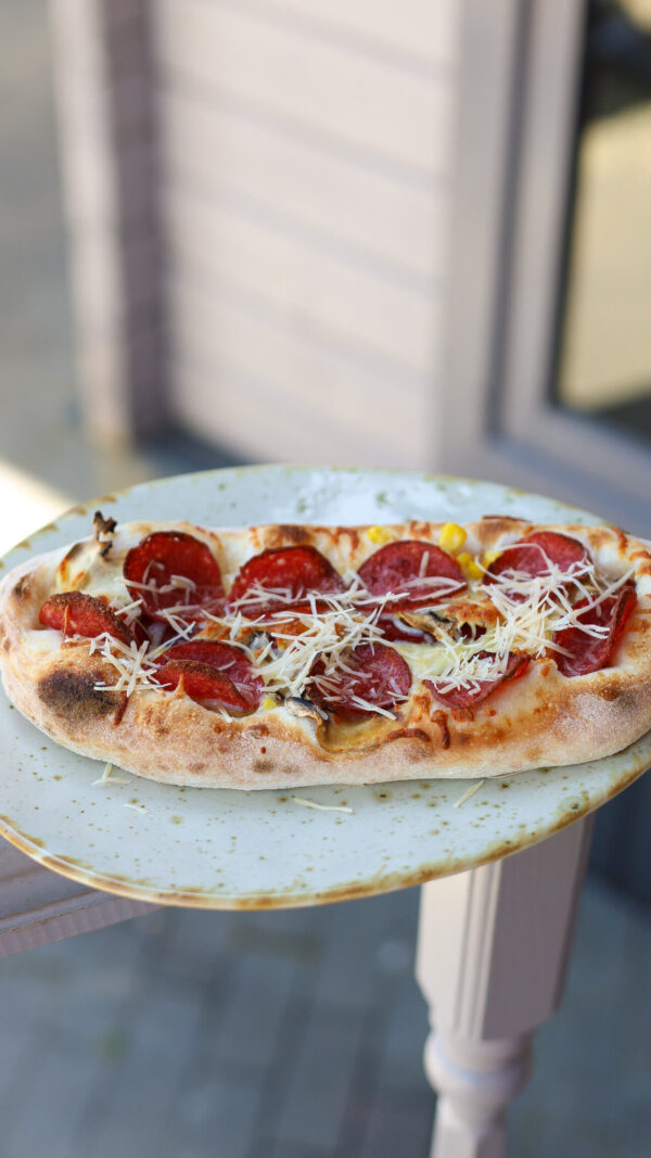 Салямі pizza dog